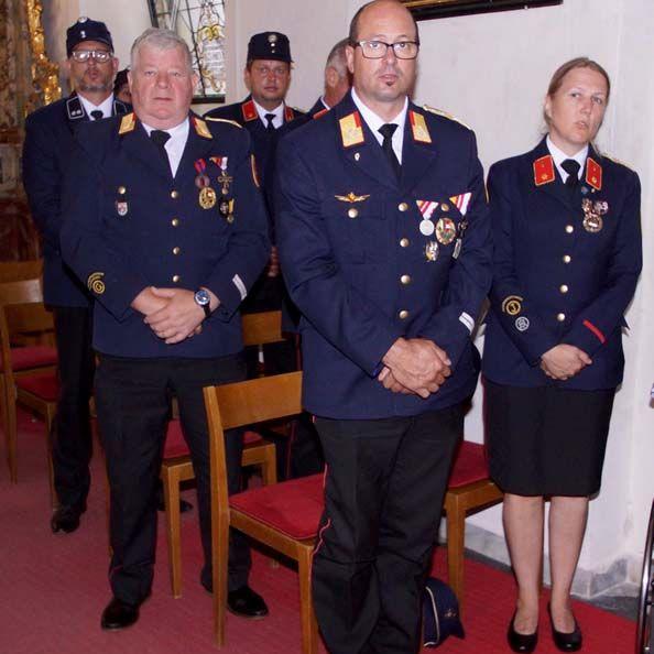 Festmesse 19. Juli - Abordnung der Feuerwehren