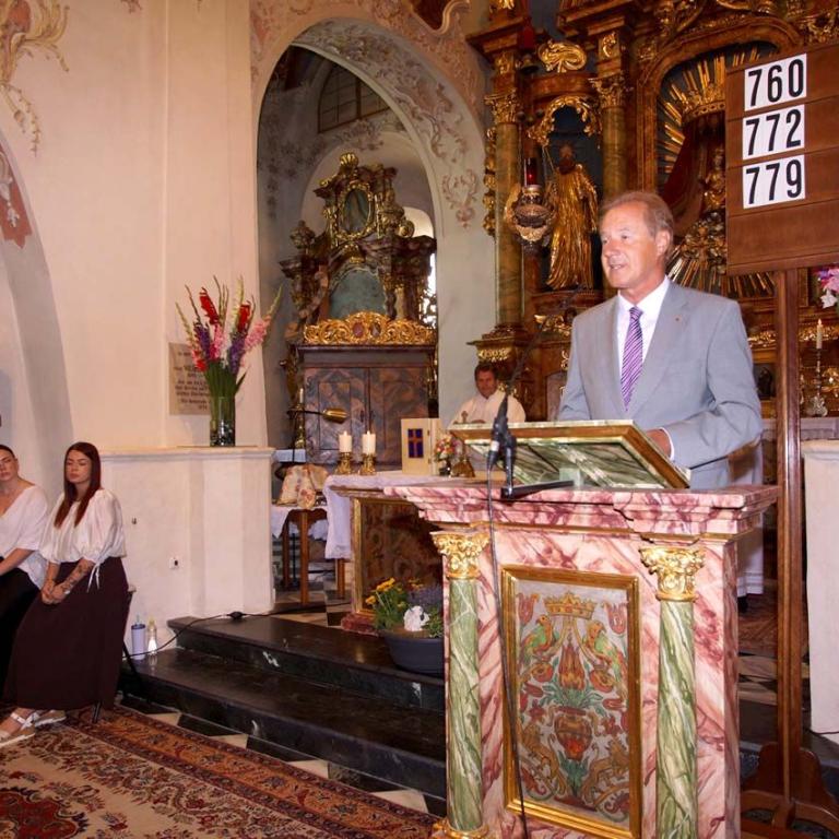 Festmesse 19. Juli - Mag. Dr. Richard Josef Martinz bei seiner Laudatio