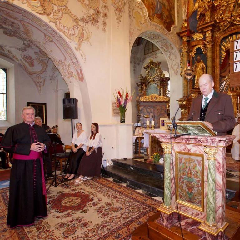 Festmesse 19. Juli - Lorenz Pirker bei seiner Laudatio